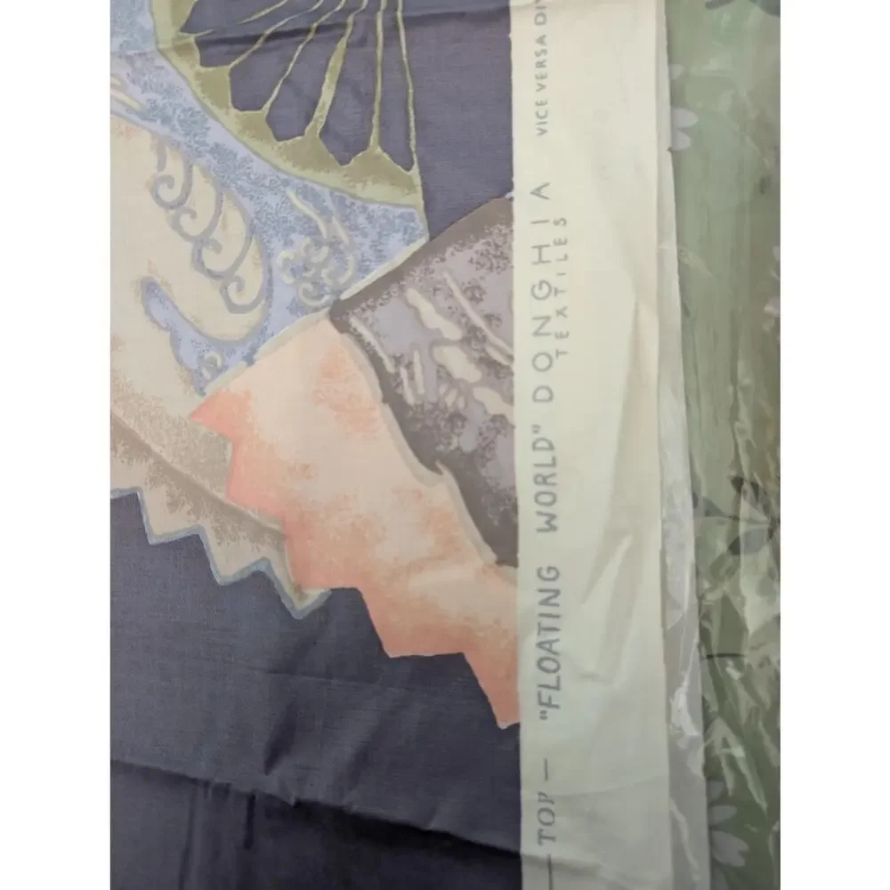 Vintage 1981 Donghia Floating World Japanese Fan Upholstery Fabric 39